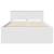 Cadru de pat cu headboard Alb 140 x 200 cm Lemn compozit GartenMobel Dekor