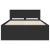 Cadru de pat cu headboard Negru 140 x 200 cm Lemn compozit GartenMobel Dekor