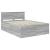 Cadru de pat cu headboard Gri Sonoma 140 x 200 cm Lemn compozit GartenMobel Dekor