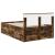 Cadru de pat Stejar fumuriu 135 x 190 cm Lemn compozit GartenMobel Dekor