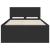 Cadru de pat cu headboard Negru 120 x 190 cm Lemn compozit GartenMobel Dekor