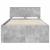 Cadru de pat Gri din beton 120 x 190 cm Lemn compozit GartenMobel Dekor