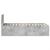 Cadru de pat Gri din beton 120 x 200 cm Lemn compozit GartenMobel Dekor