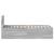 Cadru de pat cu headboard Gri Sonoma 90 x 190 cm Lemn compozit GartenMobel Dekor