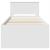 Cadru de pat cu headboard Alb 90 x 200 cm Lemn compozit GartenMobel Dekor