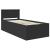 Cadru de pat cu headboard Negru 90 x 200 cm Lemn compozit GartenMobel Dekor