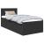 Cadru de pat cu headboard Negru 90 x 200 cm Lemn compozit GartenMobel Dekor