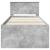 Cadru de pat Gri din beton 75 x 190 cm Lemn compozit GartenMobel Dekor