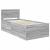 Cadru de pat cu headboard Gri Sonoma 75 x 190 cm Lemn compozit GartenMobel Dekor