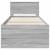 Cadru de pat cu headboard Gri Sonoma 75 x 190 cm Lemn compozit GartenMobel Dekor