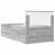 Cadru de pat cu headboard Gri Sonoma 75 x 190 cm Lemn compozit GartenMobel Dekor