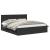 Cadru de pat cu headboard Negru 200 x 200 cm Lemn compozit GartenMobel Dekor