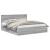 Cadru de pat cu headboard Gri Sonoma 200 x 200 cm Lemn compozit GartenMobel Dekor