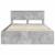 Cadru de pat Gri din beton 150 x 200 cm Lemn compozit GartenMobel Dekor