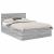 Cadru de pat cu headboard Gri Sonoma 150 x 200 cm Lemn compozit GartenMobel Dekor