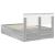 Cadru de pat cu headboard Gri Sonoma 120 x 190 cm Lemn compozit GartenMobel Dekor