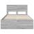 Cadru de pat cu headboard Gri Sonoma 120 x 190 cm Lemn compozit GartenMobel Dekor