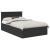 Cadru de pat cu headboard Negru 120 x 200 cm Lemn compozit GartenMobel Dekor