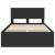 Cadru de pat cu headboard Negru 120 x 200 cm Lemn compozit GartenMobel Dekor