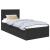 Cadru de pat cu headboard Negru 90 x 190 cm Lemn compozit GartenMobel Dekor