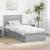 Cadru de pat cu headboard Gri Sonoma 90 x 190 cm Lemn compozit GartenMobel Dekor