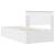 Cadru de pat cu headboard Alb 90 x 200 cm Lemn compozit GartenMobel Dekor