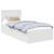 Cadru de pat cu headboard Alb 90 x 200 cm Lemn compozit GartenMobel Dekor