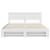 Cadru de pat cu headboard Alb 200 x 200 cm Lemn compozit GartenMobel Dekor