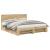 Cadru de pat Stejar Sonoma 200 x 200 cm Lemn compozit GartenMobel Dekor