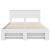 Cadru de pat cu headboard Alb 150 x 200 cm Lemn compozit GartenMobel Dekor