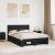 Cadru de pat cu headboard Negru 150 x 200 cm Lemn compozit GartenMobel Dekor