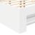 Cadru de pat cu headboard Alb 140 x 200 cm Lemn compozit GartenMobel Dekor
