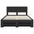 Cadru de pat cu headboard Negru 140 x 200 cm Lemn compozit GartenMobel Dekor