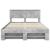 Cadru de pat Gri din beton 140 x 200 cm Lemn compozit GartenMobel Dekor
