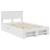 Cadru de pat cu headboard Alb 137 x 203 cm Lemn compozit GartenMobel Dekor