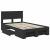 Cadru de pat cu headboard Negru 137 x 203 cm Lemn compozit GartenMobel Dekor