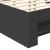 Cadru de pat cu headboard Negru 120 x 200 cm Lemn compozit GartenMobel Dekor