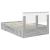 Cadru de pat cu headboard Gri Sonoma 120 x 200 cm Lemn compozit GartenMobel Dekor