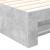 Cadru de pat Gri din beton 100 x 200 m Lemn compozit GartenMobel Dekor