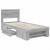 Cadru de pat cu headboard Gri Sonoma 100 x 200 m Lemn compozit GartenMobel Dekor