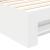 Cadru de pat cu headboard Alb 90 x 200 cm Lemn compozit GartenMobel Dekor