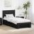 Cadru de pat cu headboard Negru 80 x 200 cm Lemn compozit GartenMobel Dekor