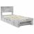 Cadru de pat Gri din beton 80 x 200 cm Lemn compozit GartenMobel Dekor