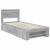 Cadru de pat cu headboard Gri Sonoma 80 x 200 cm Lemn compozit GartenMobel Dekor