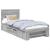 Cadru de pat cu headboard Gri Sonoma 80 x 200 cm Lemn compozit GartenMobel Dekor