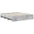Cadru de pat Gri din beton 200 x 200 cm Lemn compozit GartenMobel Dekor