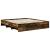 Cadru de pat Stejar fumuriu 200 x 200 cm Lemn compozit GartenMobel Dekor