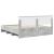 Cadru de pat Gri din beton 180 x 200 cm Lemn compozit GartenMobel Dekor