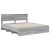 Cadru de pat cu headboard Gri Sonoma 180 x 200 cm Lemn compozit GartenMobel Dekor