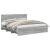 Cadru de pat cu headboard Gri Sonoma 180 x 200 cm Lemn compozit GartenMobel Dekor